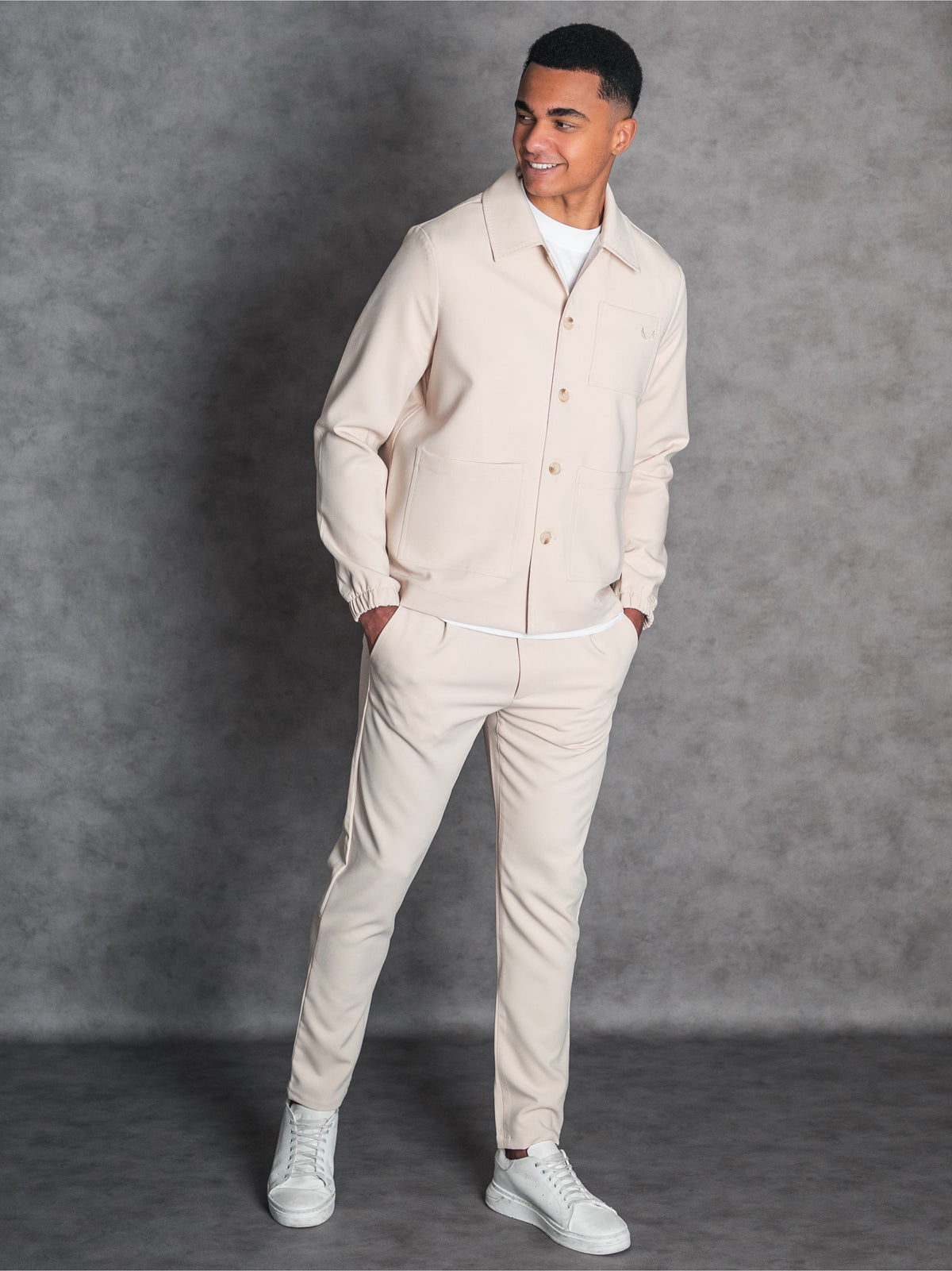 Gabardine Twinset | Beige