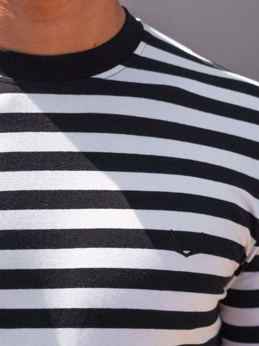 STONE-STRIPED-J BlackWhite