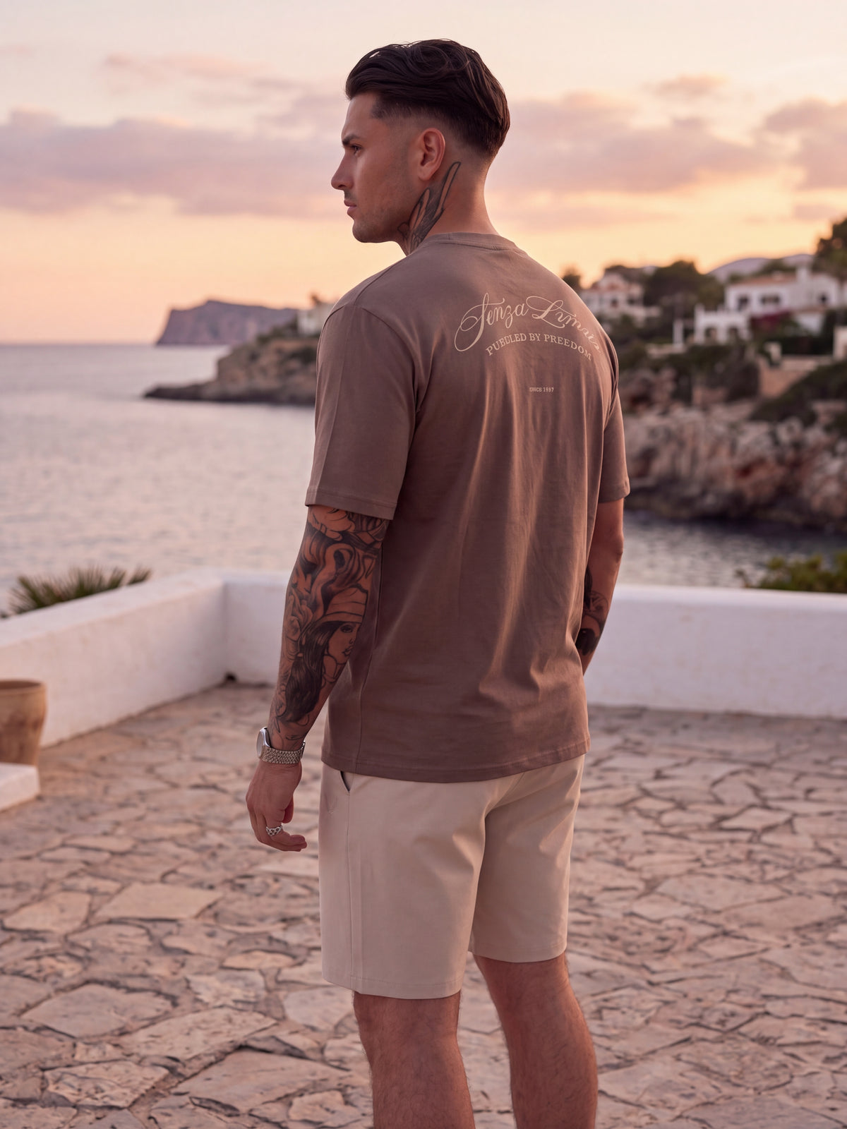 Terrace Sunset Velvet & Technical Outfit